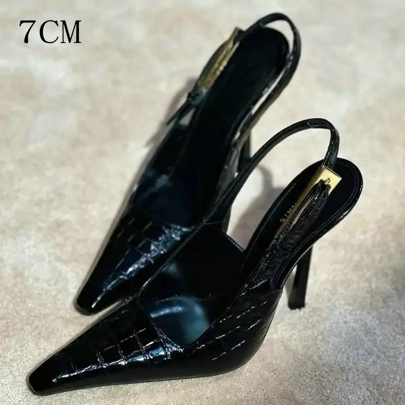 Black Baotou High Heel