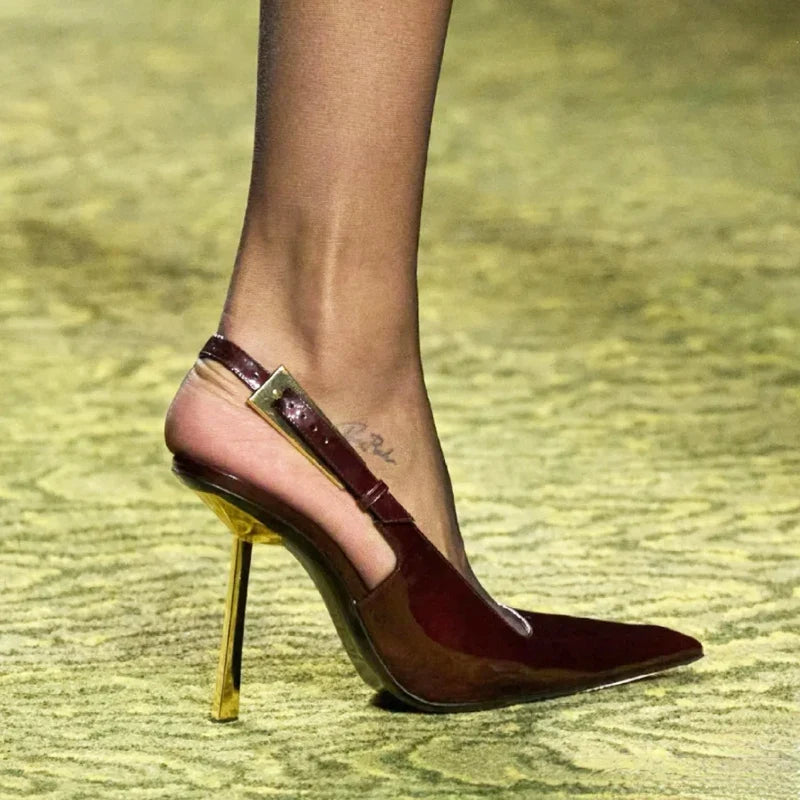 Black Baotou High Heel