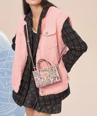 Boutique Stylish Pink Print Satchel Bags