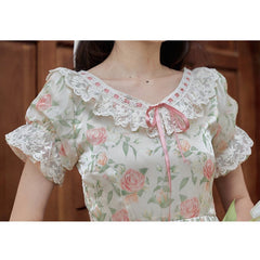 Cabbage Rose Shabby Chic Cottage Fairy Dress
