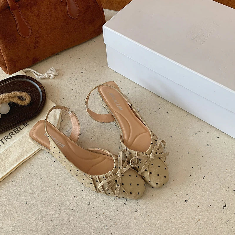 Cover Toe Polka Dot Women Sandals