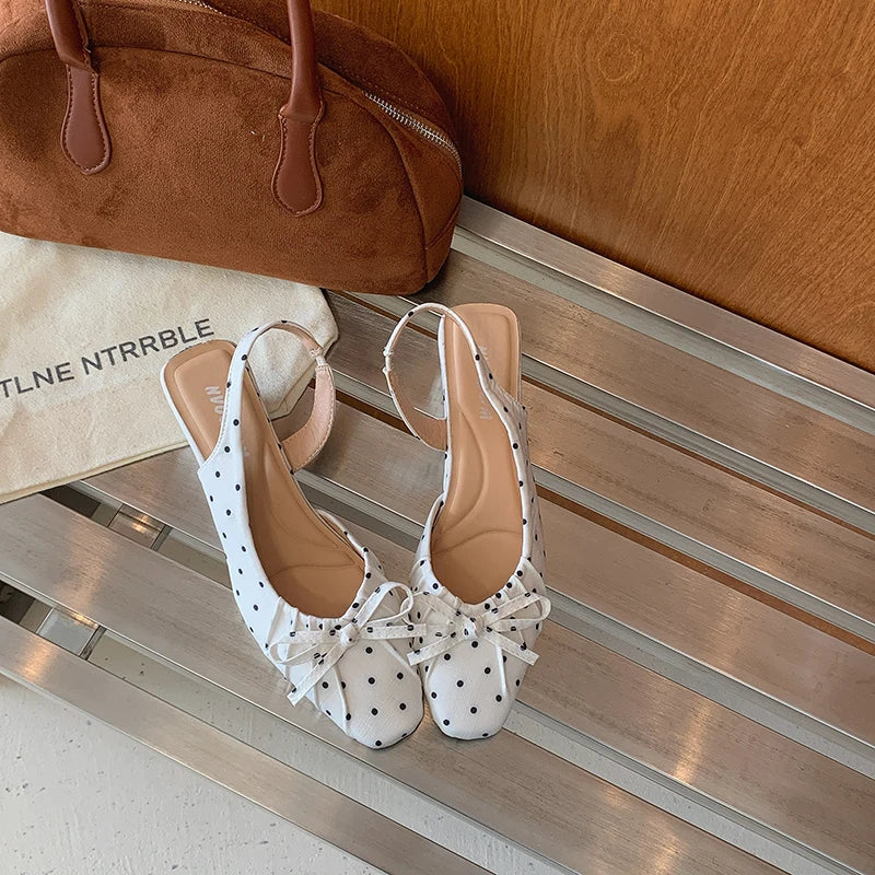Cover Toe Polka Dot Women Sandals