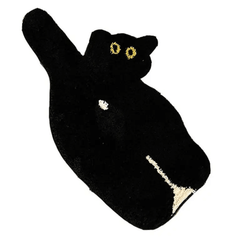 Black Cat Rug Mat Aesthetic Room Decor Carpet