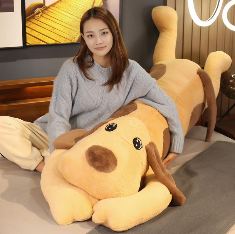 Cute Dog Pillow Soft Plush Toy Dolls Decorative Cushions For Beds Hug Travel Long Pillow Backrest Animal Body Pillow