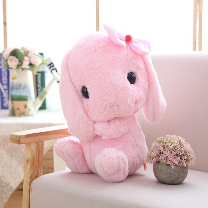 Süßes weiches Lop-Kaninchen-Plüschtier, rosa, gefülltes Plüschkaninchen, Puppe, Abschlussfeier, Geburtstag, Weihnachten, Mädchen, Kinder, Geschenk 