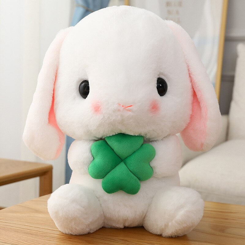 Süßes weiches Lop-Kaninchen-Plüschtier, rosa, gefülltes Plüschkaninchen, Puppe, Abschlussfeier, Geburtstag, Weihnachten, Mädchen, Kinder, Geschenk 