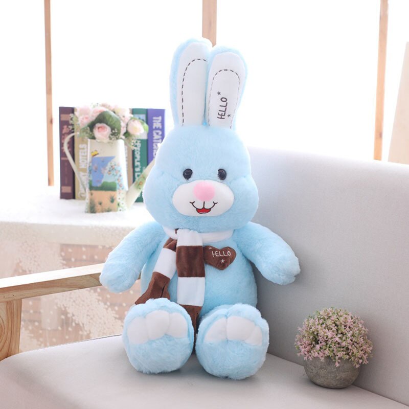 Niedliches Kaninchen-Plüschtier-Kissen, Puppe, schlafendes Liebhabergeschenk, riesiger Osterhase, Plüschpuppe, Liebesschal, Kaninchen, Weihnachtsgeschenk 