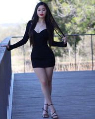 Lace Cut-Out Bodycon Dress