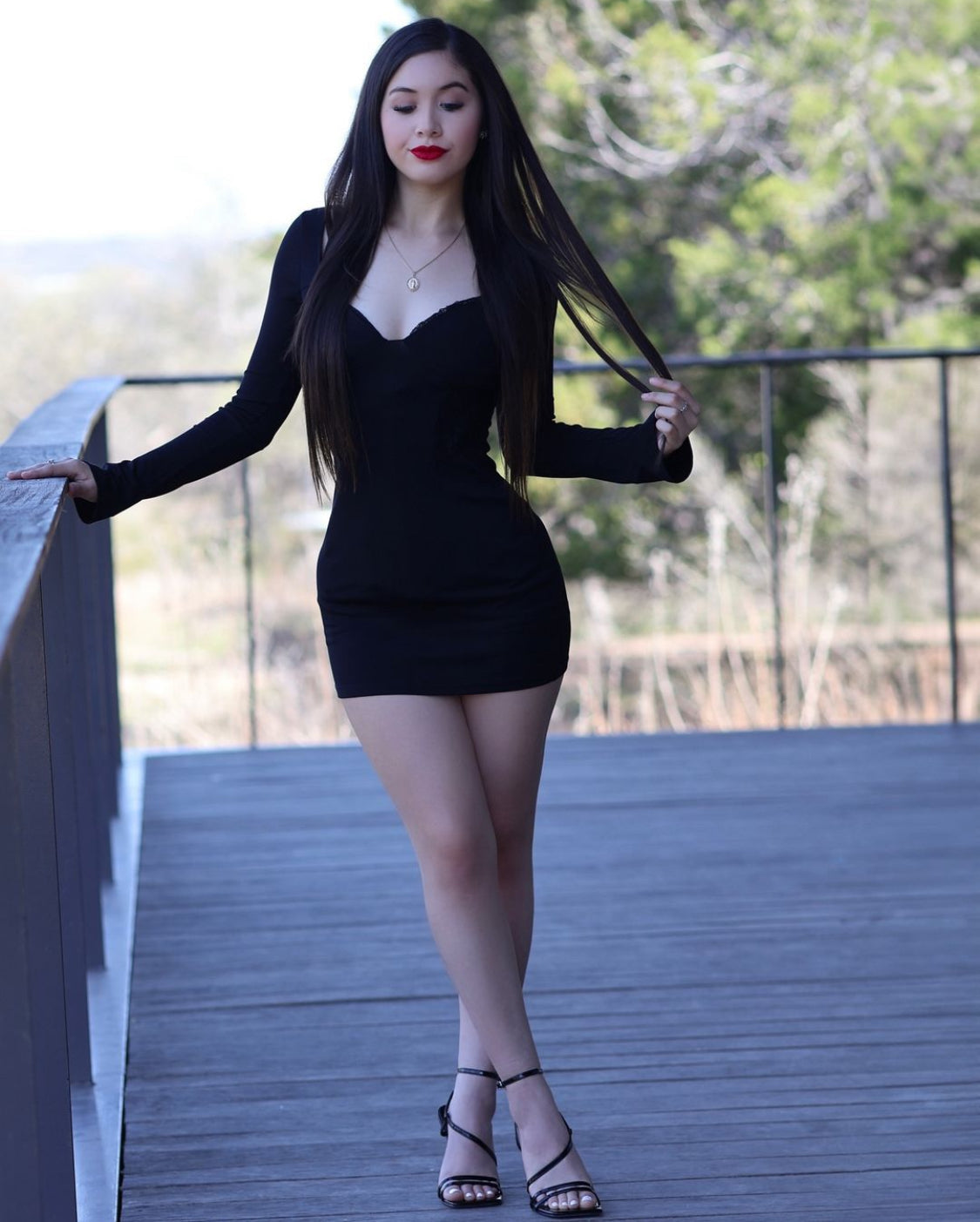 Lace Cut-Out Bodycon Dress