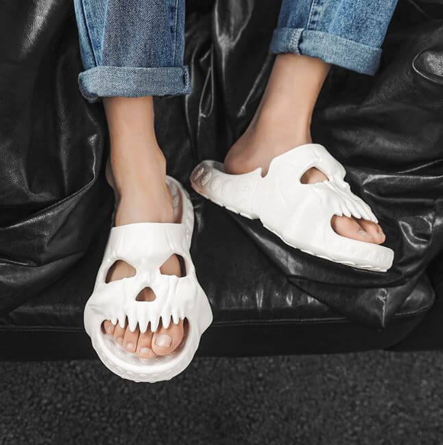 Demon Shoes Rubber Skull Skeleton Slippers Sandals