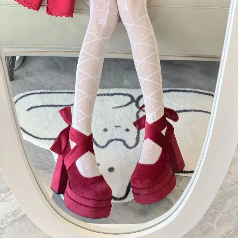 Designer Platform Women Mary Jane Shoes