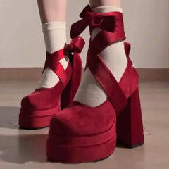 Designer Platform Women Mary Jane Shoes