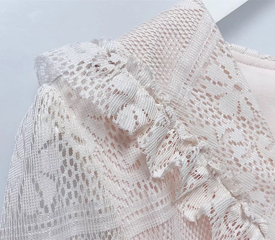 Dolly Heart Vintage-style Royalcore Lace Princess Dress