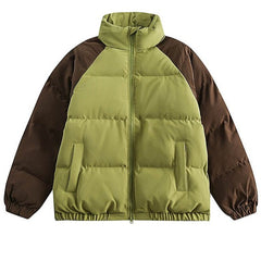 Double Color E-Girl Aesthetic Winter Puffer Jacket