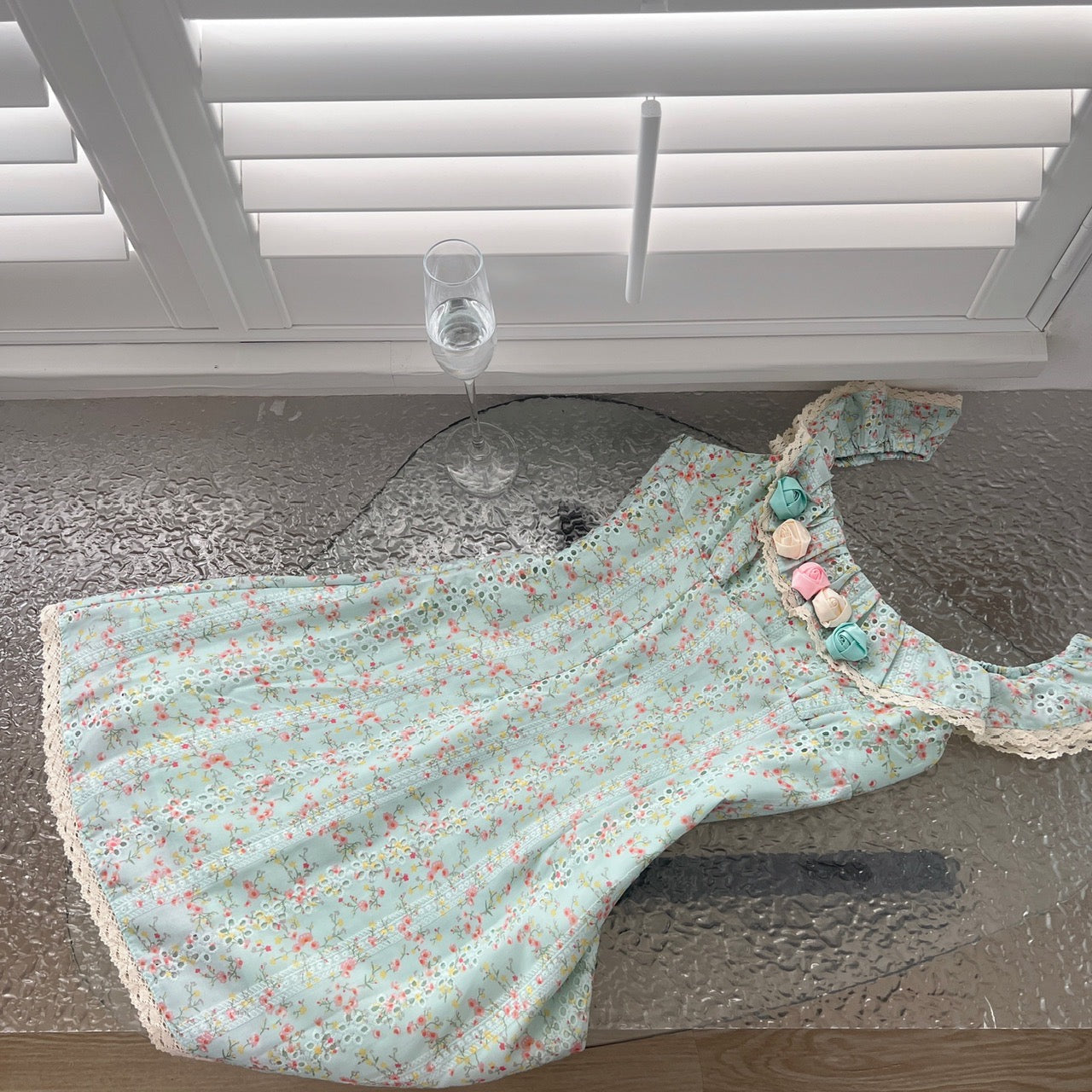 Lotus Rose Garden Fitted Cottagecore Dress