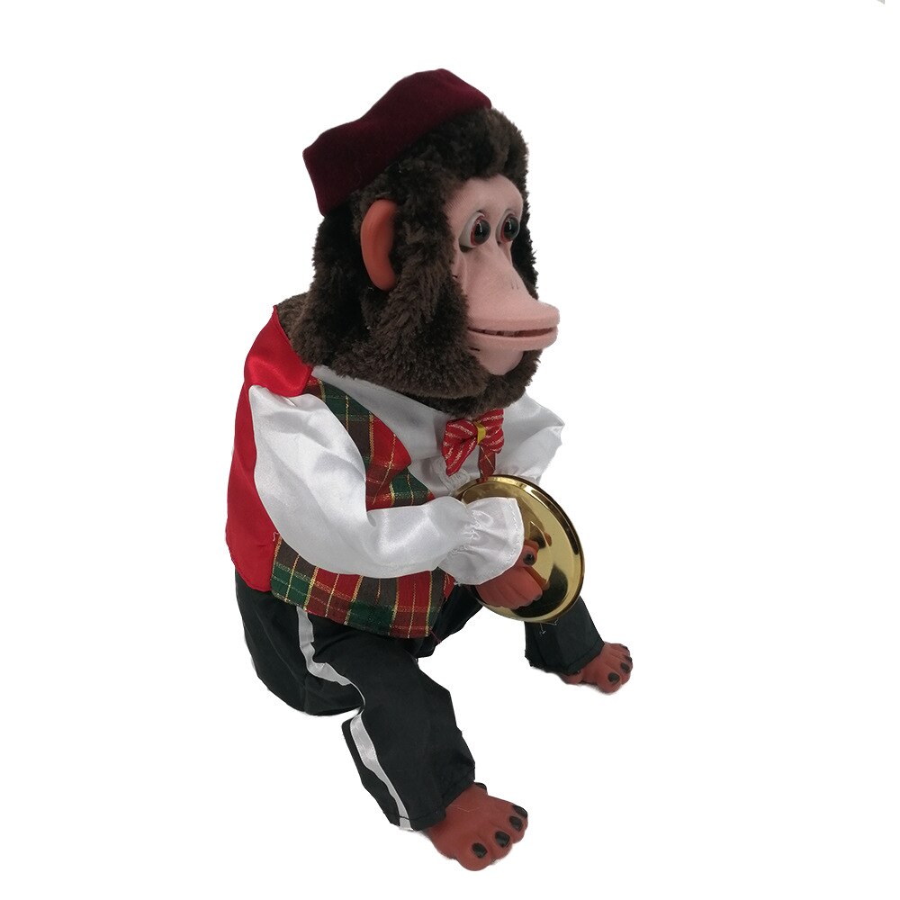Famous Multi-Action,Funny Cymbal Playing Simulation Monkey the Chimp Vintage Electronic Plush Decoration Toy Original Source