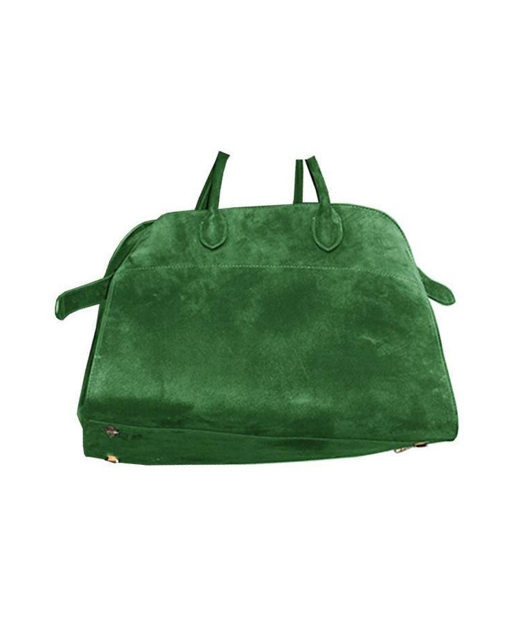 Green Large Capacity Suede Tote Handbag
