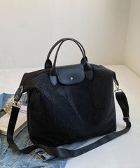 Silver Large Capacity Zircon Encrusted Handbag