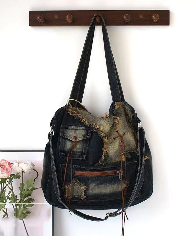 Tassel Large Capacity Denim Satchel Bags SX1015