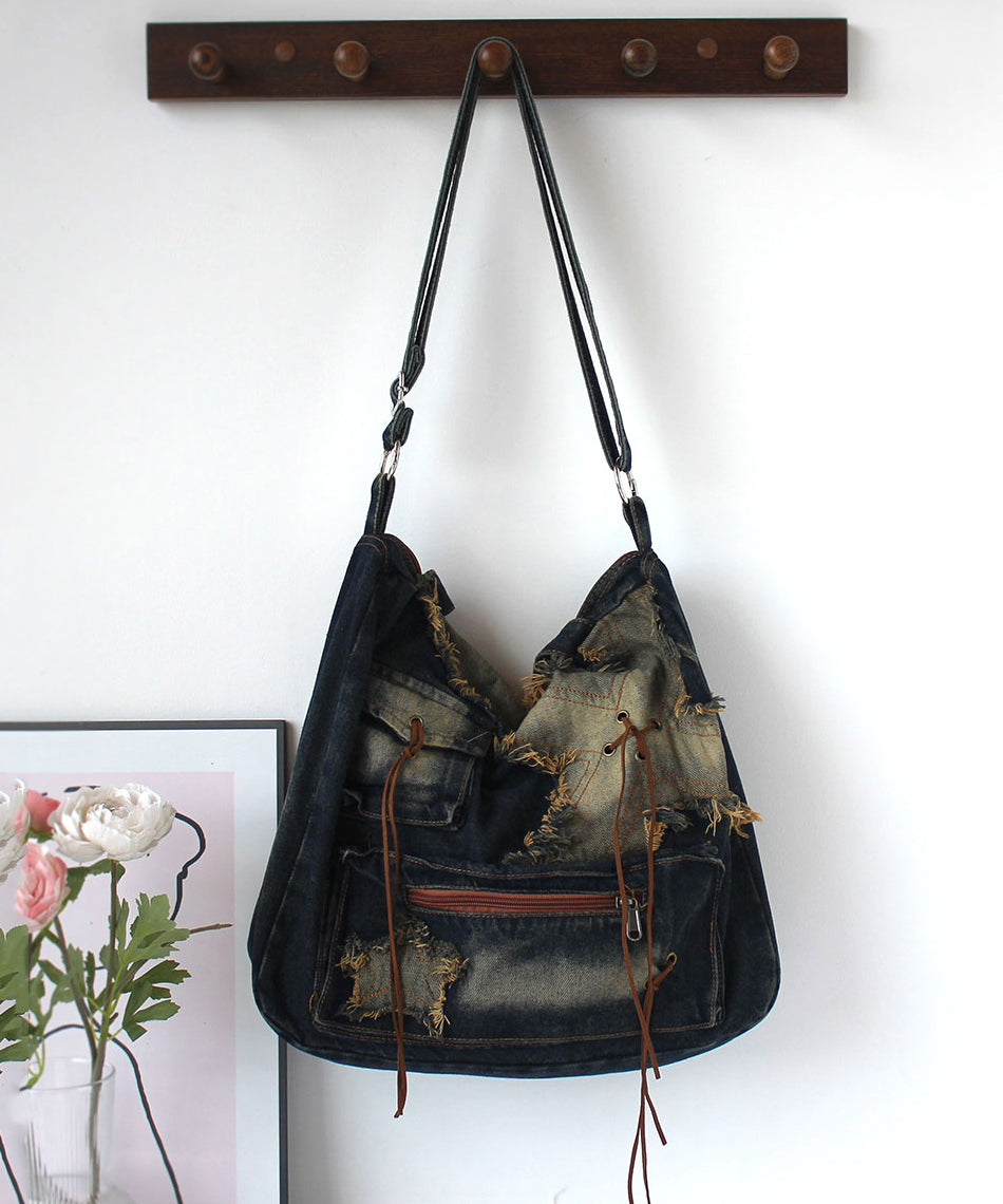 Tassel Large Capacity Denim Satchel Bags SX1015