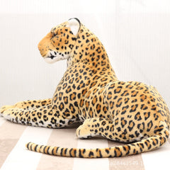 Riesige Größe Lebensechte Waldkönig Panthera Simulation ausgestopftes Wildtier Gepard Plüsch, schwarzer Panther Leopard Stofftiere 