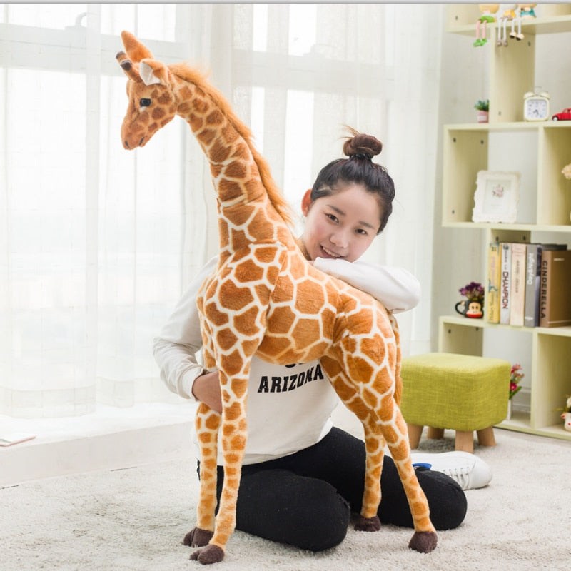 Riesengroße Giraffe Plüschtiere Niedliche Stofftiere Weiche Giraffe Puppe Geburtstagsgeschenk Kinderspielzeug 