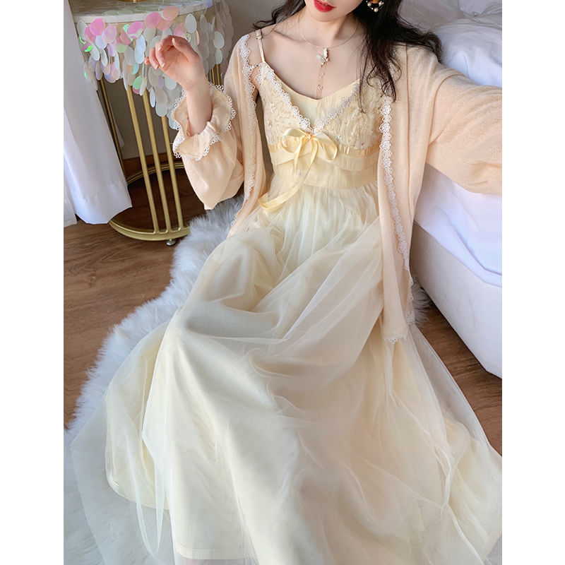 Gold Fortune Vintage-Aesthetic Romantic Fairy Princess Dress