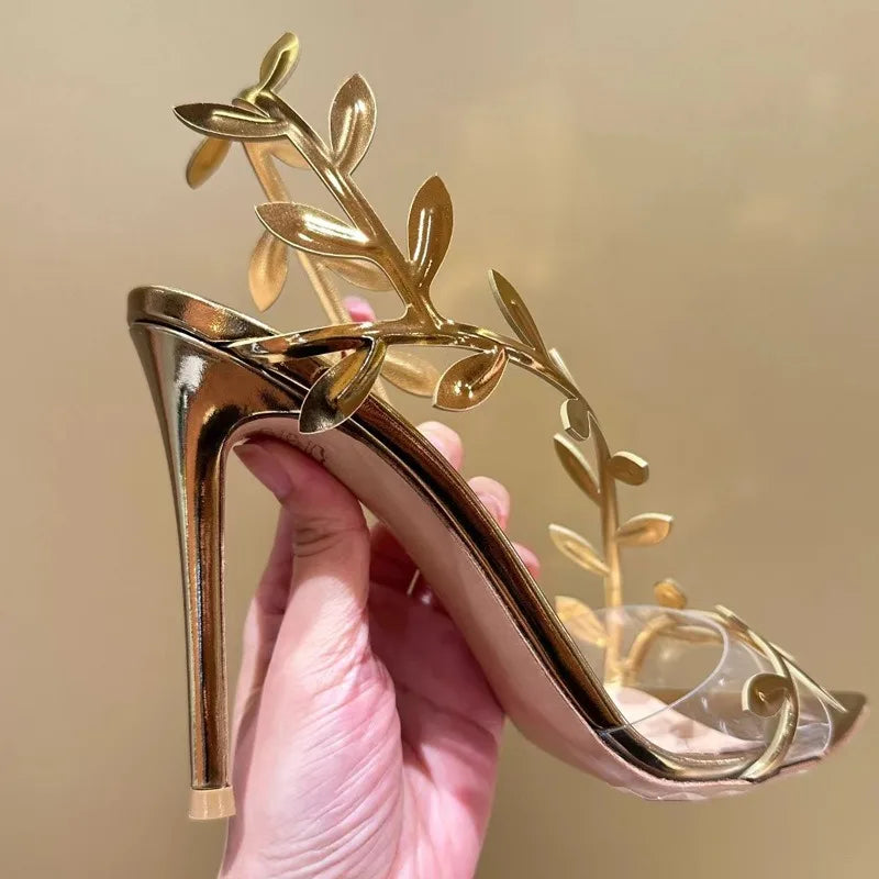 Gold High Heels
