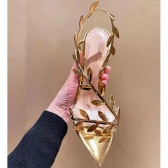 Gold High Heels