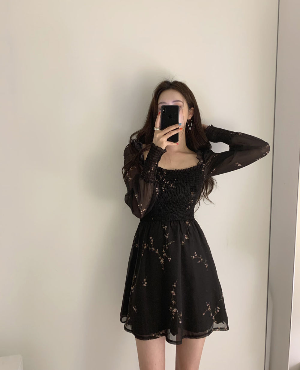 Feronia Vintage Chiffon Dress