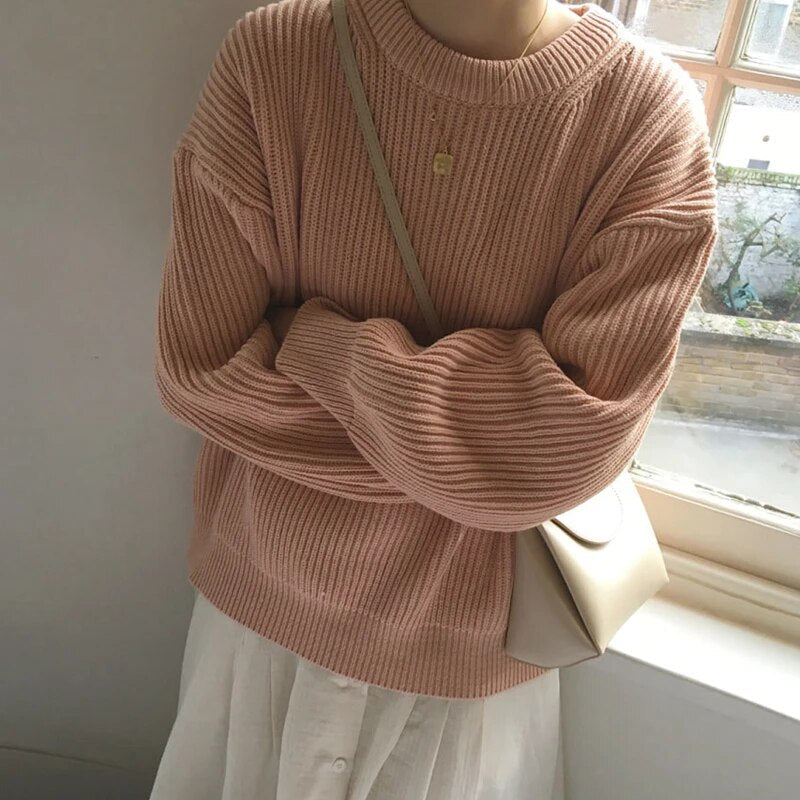 Cashmere Crowned Cloak Knitted Pullover