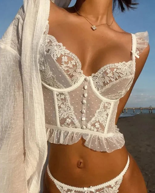 Delicate Dreams Lace Corset Top