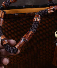 Handmade Retro Woven Japanese Bamboo Handbag