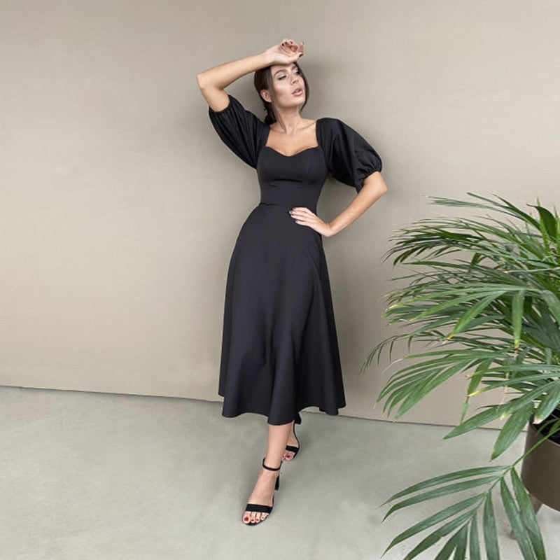 Felix Puff Sleeves Dress
