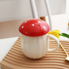 Creative Ceramic Mushroom Mug