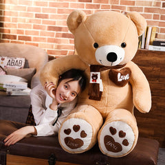 High Quality 80/100CM 4 Colors Teddy Bear With Scarf Stuffed Animals Bear Plush Toys Teddy Bear Doll Lovers Birthday Baby Gift