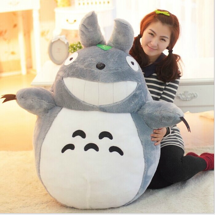 Hot 23" 60cm Selling Item Totoro Cartoon Movies Plush Toys Smiling High Quality Brinquedos Dolls Factory Price Free Shipping