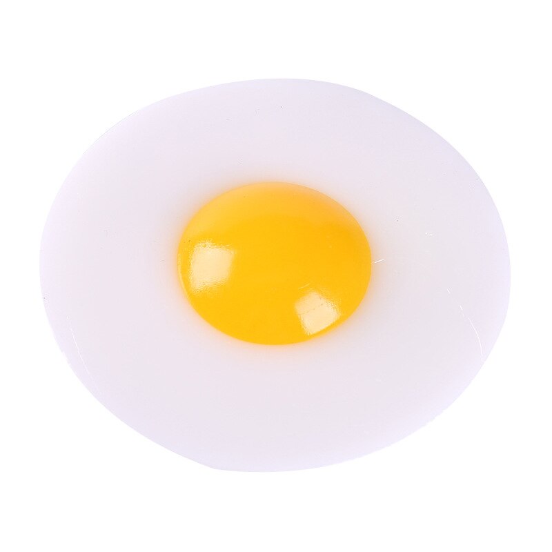 Imitation Egg Kinder-Weichplastik-Stretch-Spielzeug / Pochiertes Ei-Knetmusik / Spiegelei-Dekompressionsspielzeug für Kinder 