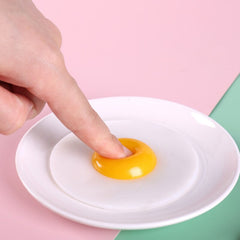 Imitation Egg Kinder-Weichplastik-Stretch-Spielzeug / Pochiertes Ei-Knetmusik / Spiegelei-Dekompressionsspielzeug für Kinder 