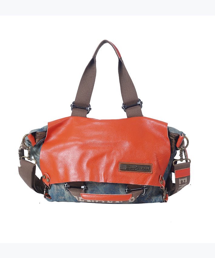 Italian Large Capacity Print Versatile Satchel Bags