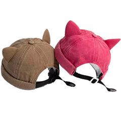 Jean Denim Cute Cat Ears Half Cap Hat