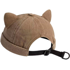 Jean Denim Cute Cat Ears Half Cap Hat