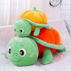 Kawaii Animal Plush Pumpkin Tortoise Toy Cute Turtle Plush Pillow Stuffed Doll Vegetable Cushion for Girls Valentine's Day Gift