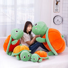 Kawaii Animal Plush Pumpkin Tortoise Toy Cute Turtle Plush Pillow Stuffed Doll Vegetable Cushion for Girls Valentine's Day Gift
