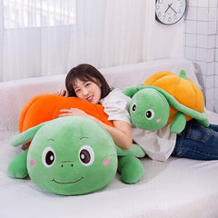 Kawaii Animal Plush Pumpkin Tortoise Toy Cute Turtle Plush Pillow Stuffed Doll Vegetable Cushion for Girls Valentine's Day Gift