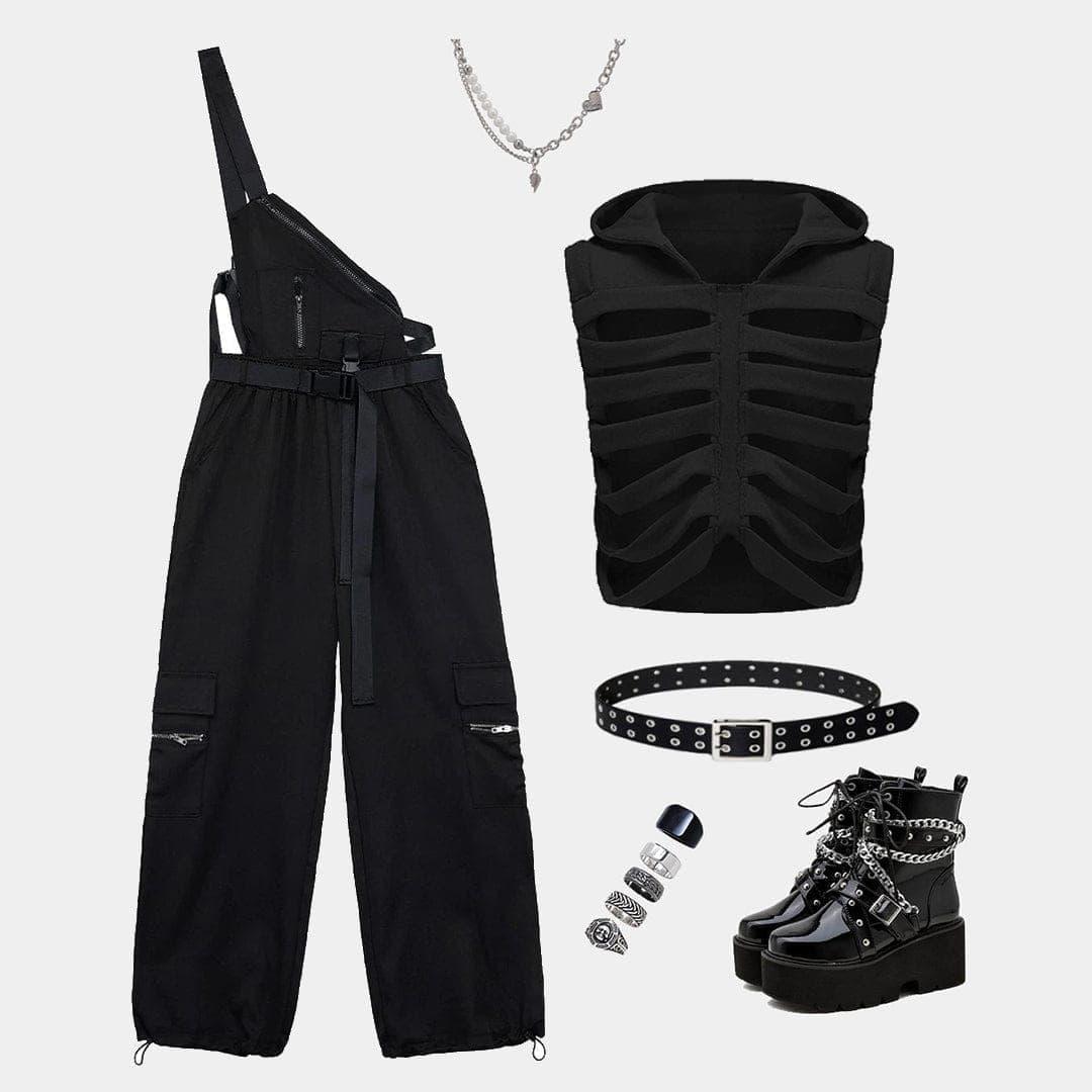 Cutout Hooded Vest