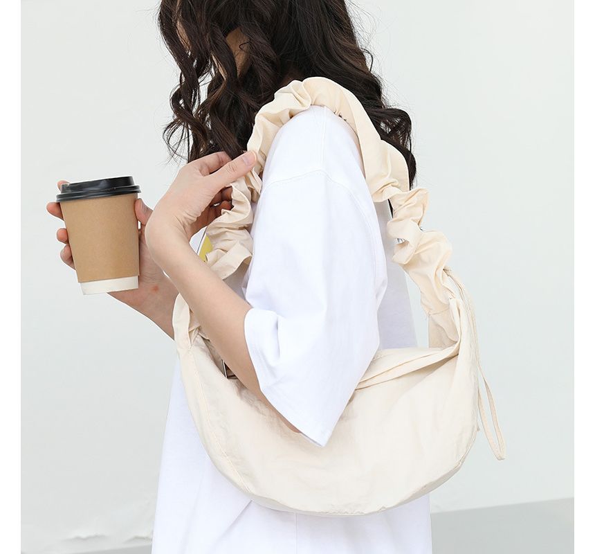 Plain Bag Drawstring Nylon Hobo