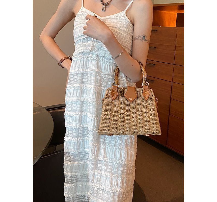 Crossbody Straw Bag