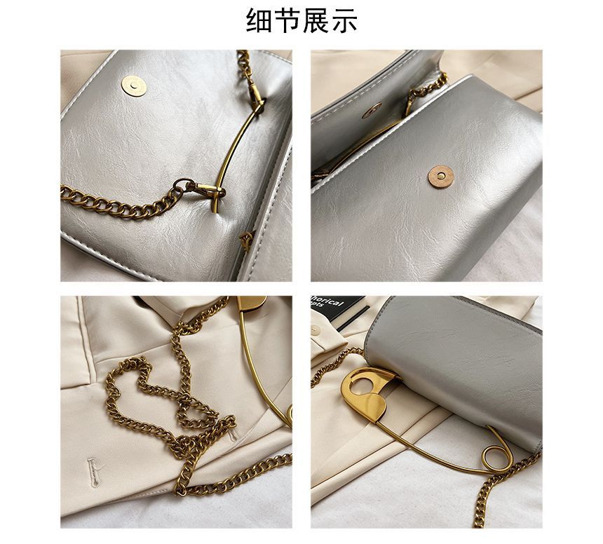Safety Bag Flap Handle Crossbody Pin