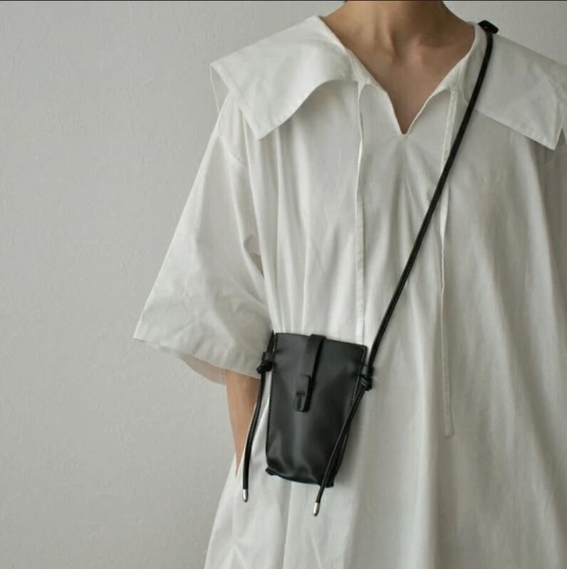 Crossbody Phone Mobile Bag Leather Faux Plain
